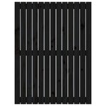vidaXL Tête de lit murale Noir 82 5x3x110 cm Bois massif de pin