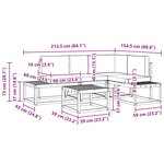 vidaXL Ensemble de canapés d'extérieur 4 Pièce Blanc et crème