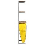 vidaXL Cave à vin tracteur Jaune 49x31x172 cm Bois de manguier solide