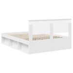 vidaXL Cadre de lit Blanc 140 x 190 cm Bois d'ingénierie