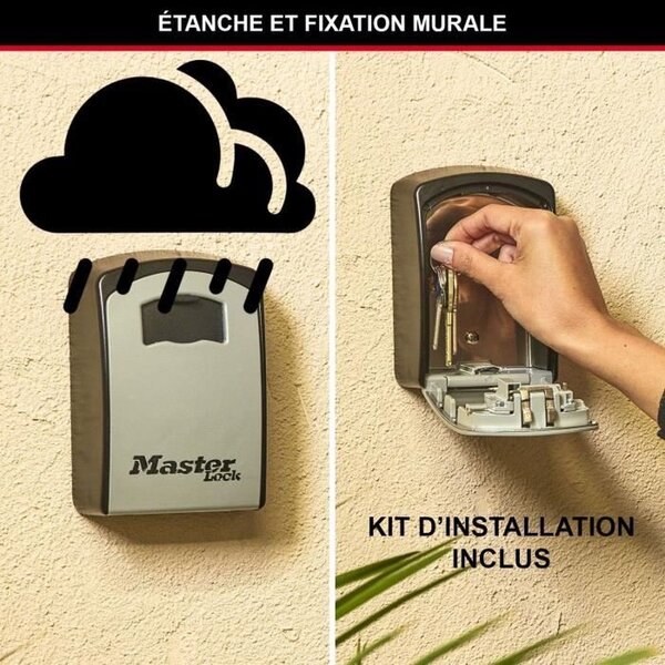 Master Lock 732DPF - Lucchetto Con Catenella In Acciaio Temprato, Lunghezza Gancio 10,2 Cm, Ideale Per Furgoni, Rimorchi E Distributori Automatici