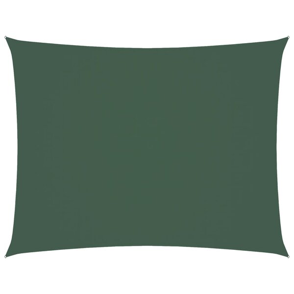 vidaXL Voile de parasol tissu oxford rectangulaire 3x4 5 m vert foncé