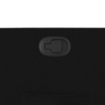 vidaXL Fauteuil inclinable Noir Tissu