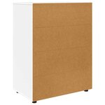 vidaXL Armoires de rangement 2 Pièces Blanc 80 x 48 x 105 cm