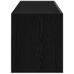 vidaXL Meuble TV Chêne noir 90 x 35 x 40 cm Bois d'ingénierie