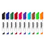 Set de 10 marqueur pour tableau blanc K MARKER XW2 Biseautée 3-5mm KORES