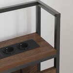 vidaXL Tête de lit de rangement Chêne marron 80 cm Bois d'ingénierie