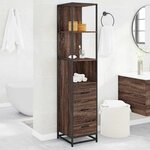 vidaXL Armoire de salle de bain chêne marron 35x37 5x166 cm