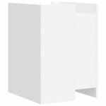 vidaXL Table de chevet blanc 45x50x65 cm bois d'ingénierie