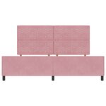 Cadre de lit en velours rose vidaXL 200x200 cm
