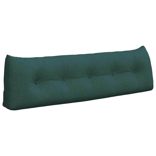 vidaXL Coussin de Dos Vert foncé 160 x 24 x 50 cm tissu
