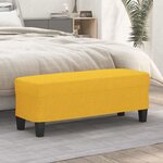 vidaXL Banc Jaune clair 100x35x41 cm Tissu