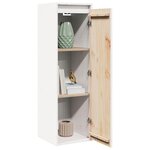 vidaXL Armoire murale Blanc 30x30x100 cm Bois de pin massif