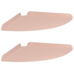 vidaXL Étagère flottante avec étagère 2 Pièces Rose 30 x 30 x 2 cm