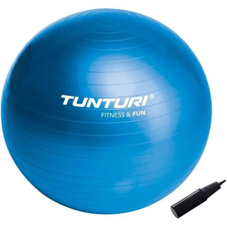 TUNTURI Gym ball ballon de gym 55cm bleu