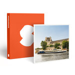 SMARTBOX - Coffret Cadeau Croisière gourmande d’1h45 sur la Seine avec dîner Menu 3 plats et vin sur le Paris en Scène - Gastronomie