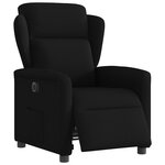 vidaXL Fauteuil inclinable électrique Noir Tissu