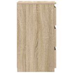 vidaXL Tables de chevet 2 Pièces Chêne sonoma 40x35x62 5 cm Aggloméré