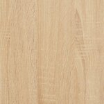 vidaXL Table basse chêne sonoma 58x58x40 cm bois d'ingénierie