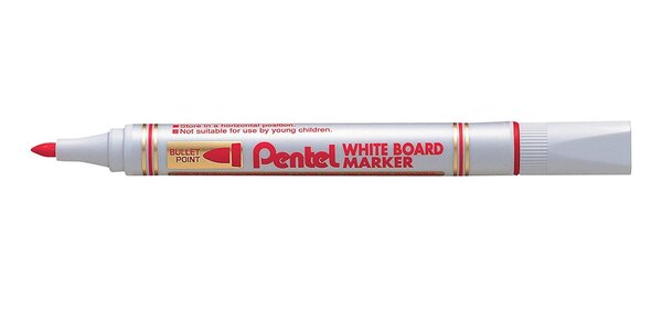 Marqueur pour tableau blanc MW85 Pointe ogive 2 mm Rouge PENTEL