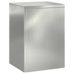 vidaXL Supports pour plantes 3 Pièces Argent 24 x 24 x 75 cm