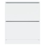 vidaXL Armoire à chaussures blanc 80x34x96 5 cm bois d'ingénierie