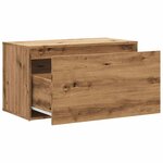 vidaXL Banc d'entrée 80x40x45 cm chêne artisanal bois d'ingénierie