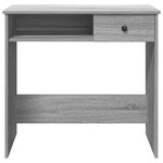 vidaXL Bureau sonoma gris 80x40x75 cm bois d'ingénierie