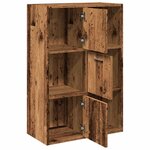 vidaXL Bibliothèque vieux bois 60 5x30x90 cm bois d'ingénierie