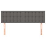 vidaXL Têtes de lit 2 Pièces Gris 72x5x78/88 cm Similicuir