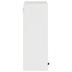 vidaXL Cabinet de salle de bain Blanc brillant 30 x 31 5 x 61 cm
