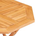 vidaXL Ensemble à manger de jardin 5 Pièces Bois de teck massif