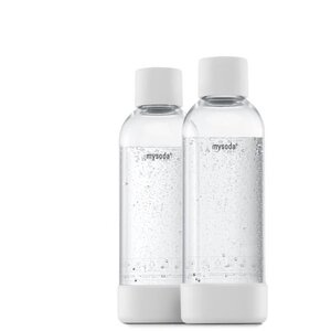 MYSODA - Pack de 2 bouteilles White PET et Biocomposite 1L
