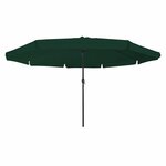 vidaXL Parasol de jardin ø395 x 245 cm Vert