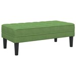 vidaXL banc Vert clair 113 x 57 x 39 cm Velours