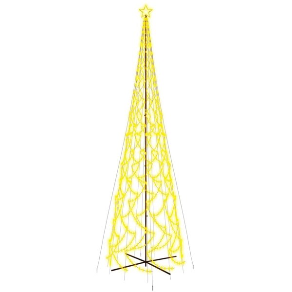 vidaXL Arbre de Noël cône 3000 LED Blanc chaud 230x800 cm