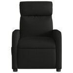 vidaXL Fauteuil inclinable électrique Noir Tissu