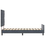 Cadre de lit vidaXL Gris foncé 80x200 cm Velours