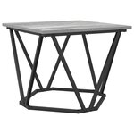 Tables d'appoint vidaXL 3 Pièces Gris Sonoma en bois d'ingénierie