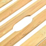 vidaXL Chaise longue de jardin avec table Bois de pin imprégné