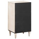 vidaXL Buffet avec porte Blanc 40 x 33 5 x 75 cm Bois de mangue massif