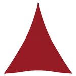 vidaXL Voile de parasol Tissu Oxford triangulaire 5x7x7 m Rouge
