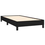 vidaXL Cadre de lit sans matelas noir 100x200 cm tissu