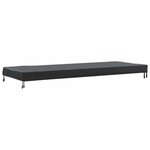 vidaXL Housse de Table Uni Noir 102 x 202 x 15 cm tissu
