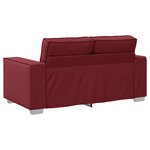 Canapé Loveseat vidaXL Rouge Vin 120 cm en Simili cuir