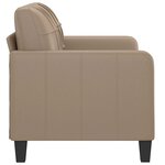 vidaXL Canapé à 2 places Cappuccino 120 cm Similicuir