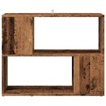 vidaXL Bibliothèque/Séparateur de pièce vieux bois 80x24x63 cm