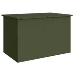 vidaXL Boîte de Rangement Extérieure Vert olive 80 x 50.5 x 50 cm