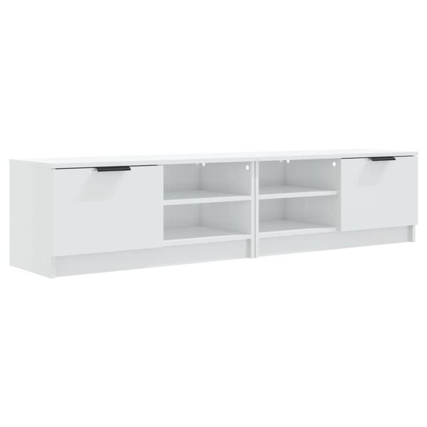 vidaXL Meubles TV 2 Pièces Blanc brillant 80x35x36 5 cm Bois d'ingénierie