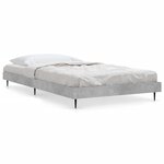 vidaXL Cadre de lit sans matelas gris béton 90x200 cm